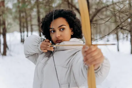 Une chasseuse image libre de droit