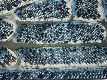 Un parking auto image libre de droit