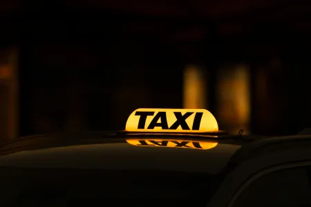 Un taxi image libre de droit